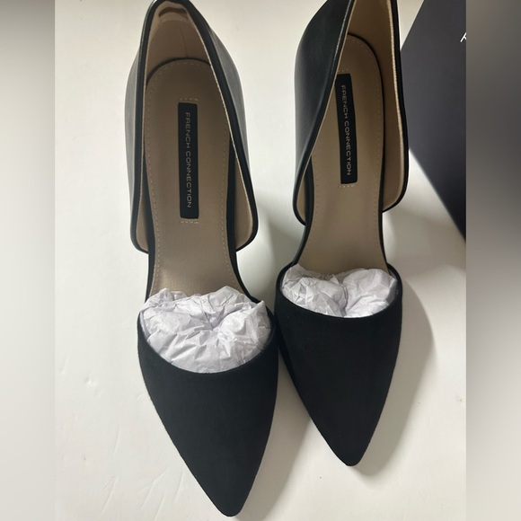 French Connection D’orsay Black Stiletto Heels Size 9 - Picture 5 of 7